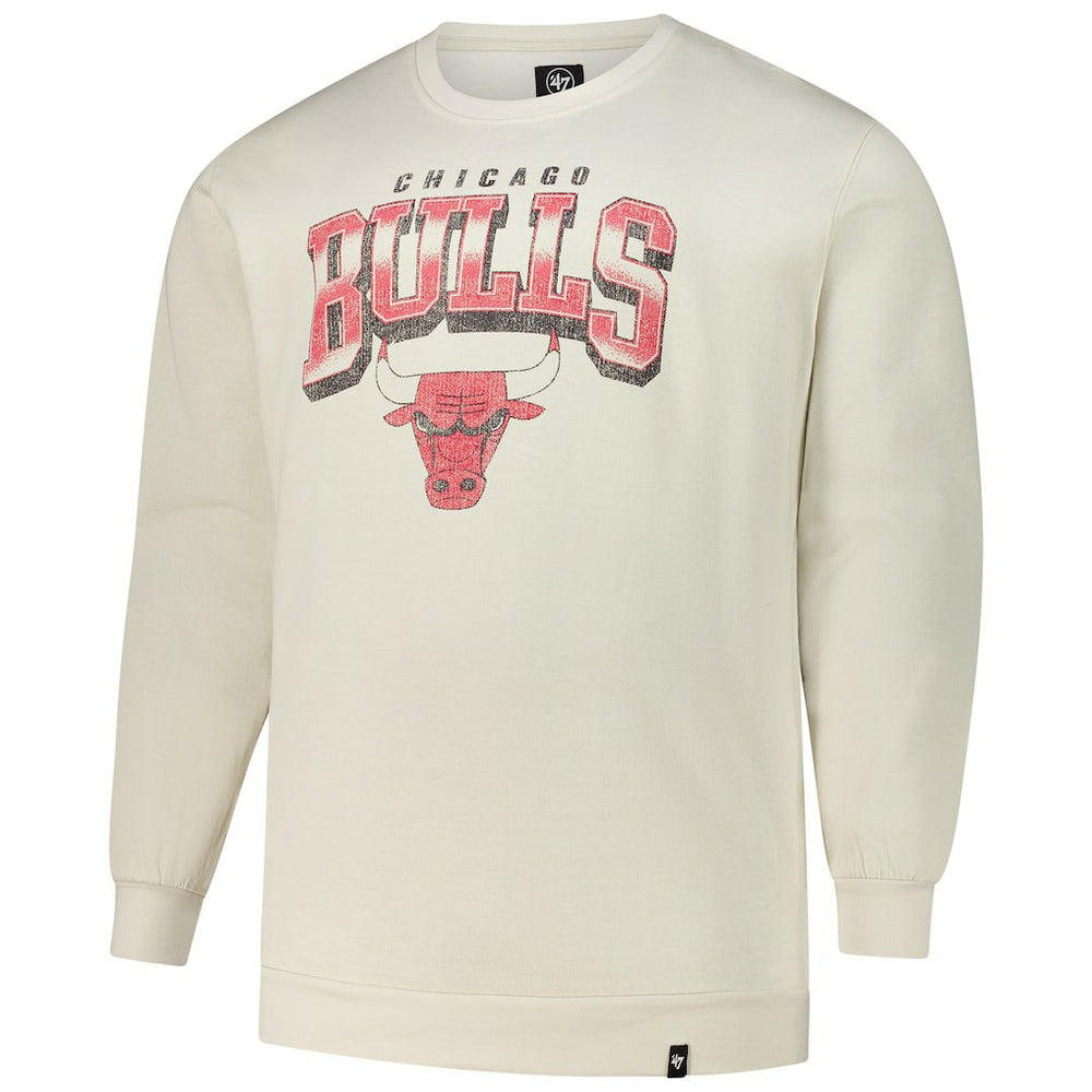 47 brand - Chicago Bulls '47 Big & Tall Spotlight Headline Pullover Sweatshirt - Cream