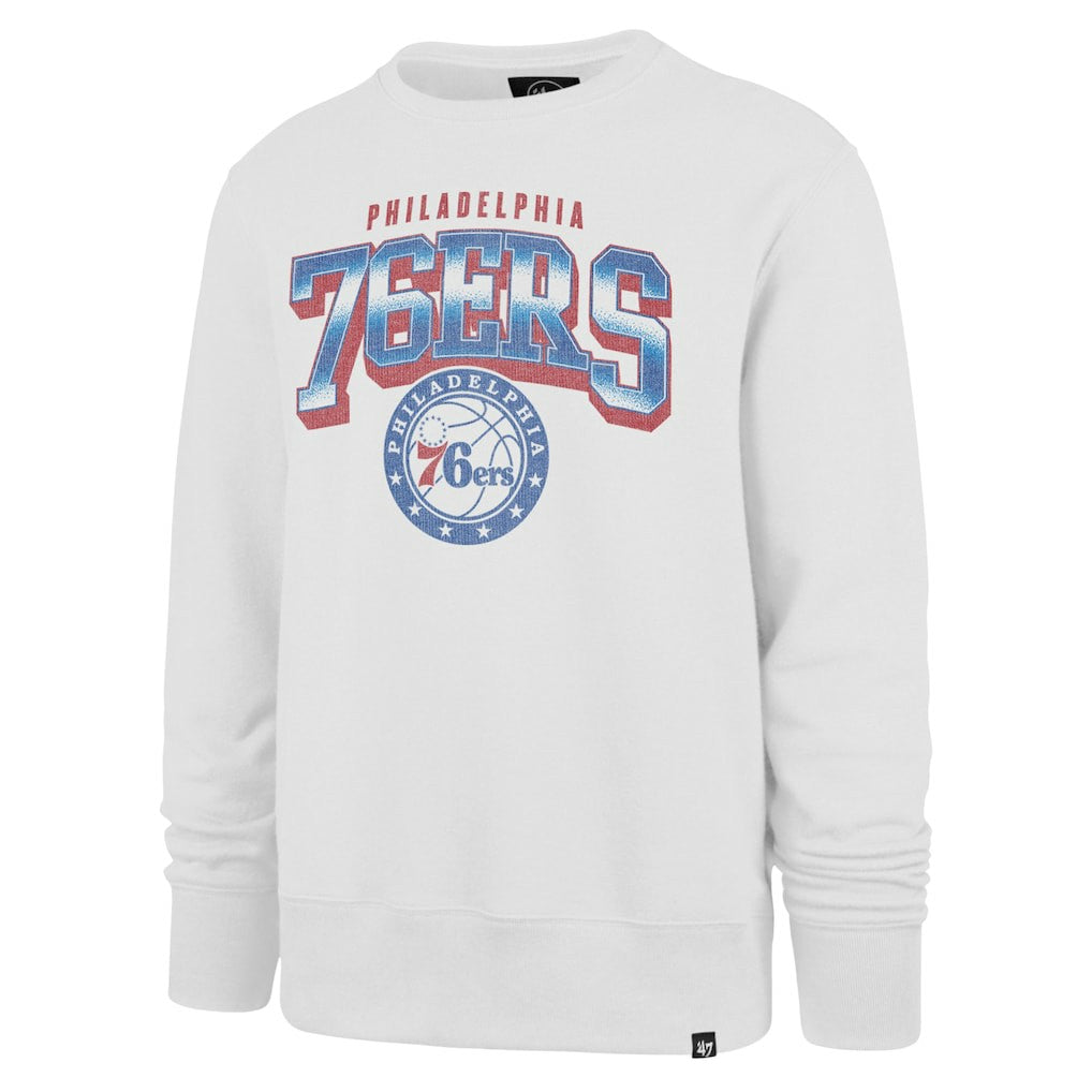 47 brand - Philadelphia 76ers '47 Big & Tall Spotlight Headline Pullover Sweatshirt - Cream