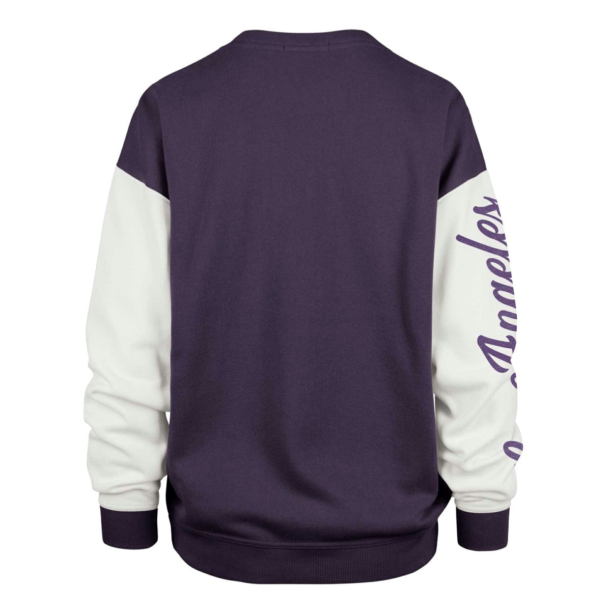 47 brand - Los Angeles Lakers '47 Women's Rise Andie Pullover Sweatshirt - Oversized Pullover Sweatshirt Purple