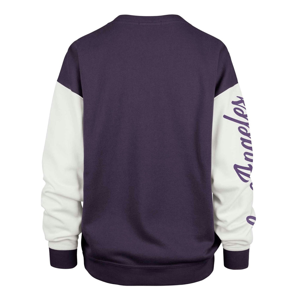 47 brand - Los Angeles Lakers '47 Women's Rise Andie Pullover Sweatshirt - Oversized Pullover Sweatshirt Purple