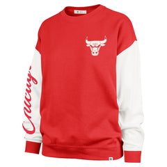 47 brand - Chicago Bulls '47 Women's Rise Andie Oversized Pullover Sweatshirt - Red