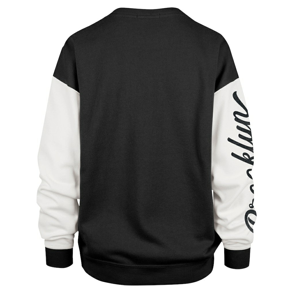 47 brand - Brooklyn Nets '47 Women's Rise Andie Oversized Pullover Sweatshirt - Black