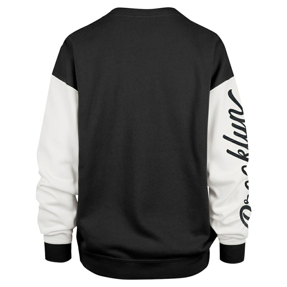 47 brand - Brooklyn Nets '47 Women's Rise Andie Oversized Pullover Sweatshirt - Black