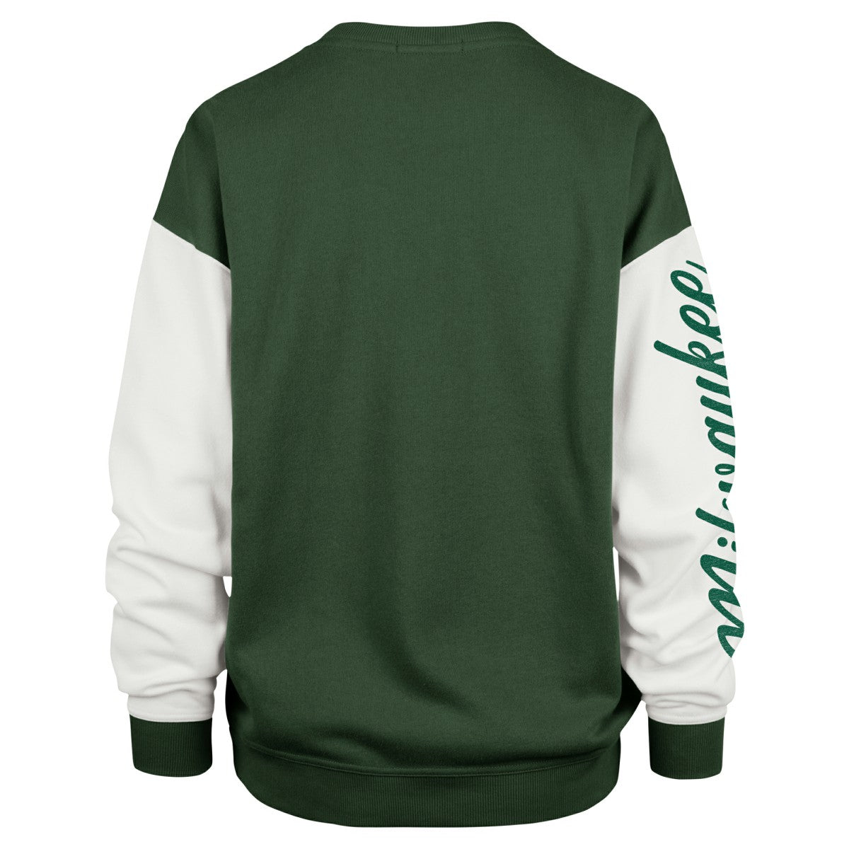 47 brand - Milwaukee Bucks '47 Women's Rise Andie Oversized Pullover Sweatshirt - Hunter Green