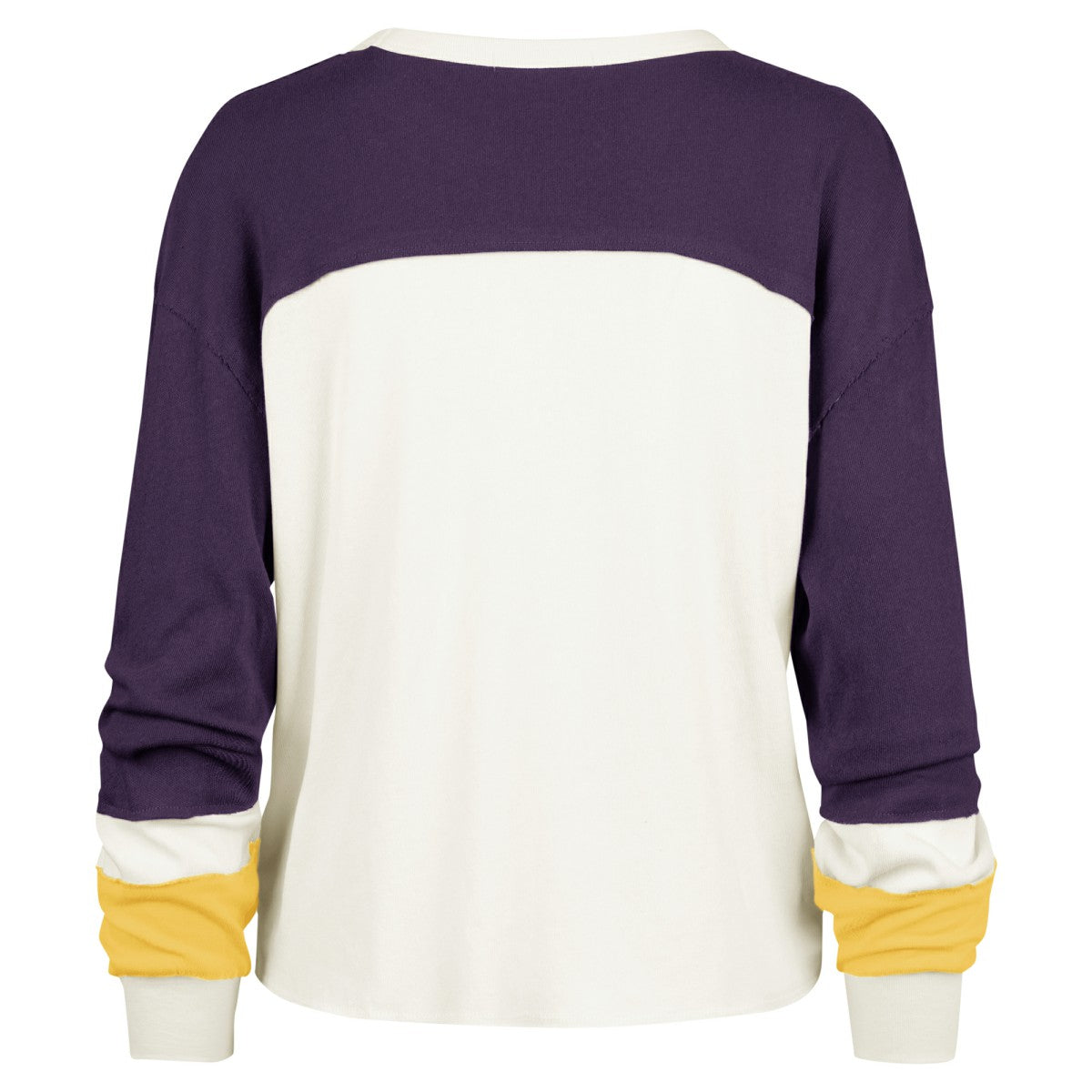 47 brand - Los Angeles Lakers '47 Women's Curve Raglan Long Sleeve T-Shirt - Cream
