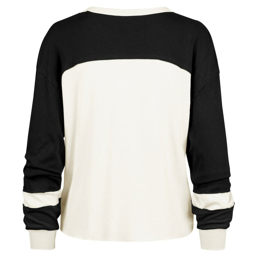 47 brand - Brooklyn Nets '47 Women's Curve Raglan Long Sleeve T-Shirt - Cream