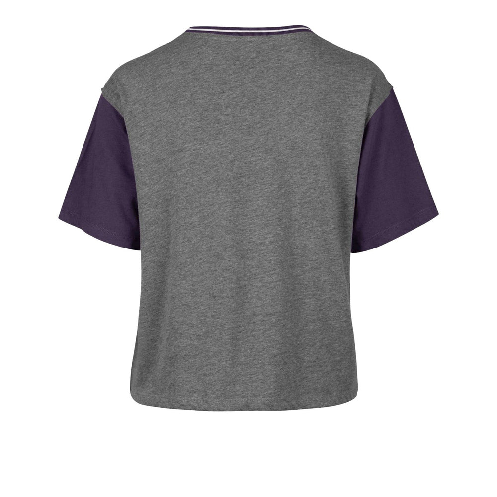 47 brand - Los Angeles Lakers '47 Women's Rise Clubhouse Ziggy Color Block T-Shirt - Gray