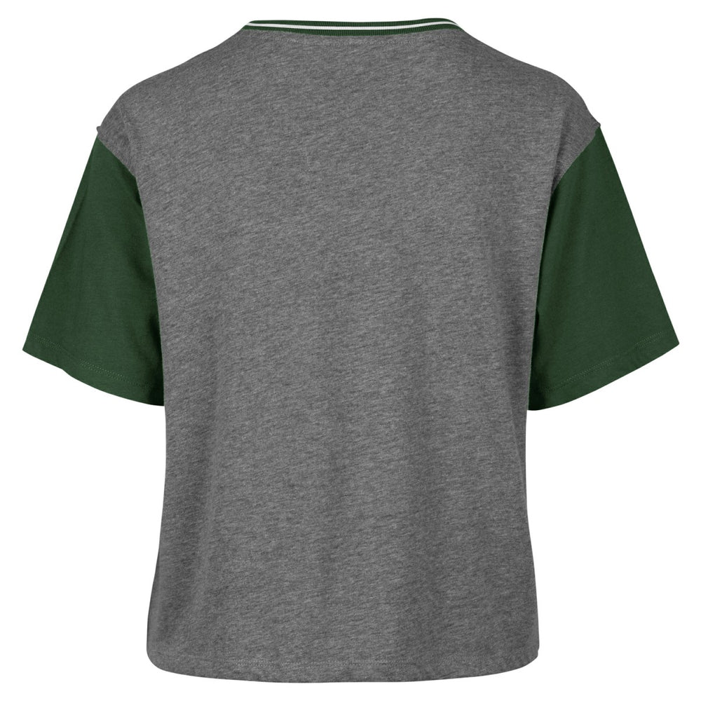 47 brand - Milwaukee Bucks '47 Women's Rise Clubhouse Ziggy Color Block T-Shirt - Gray