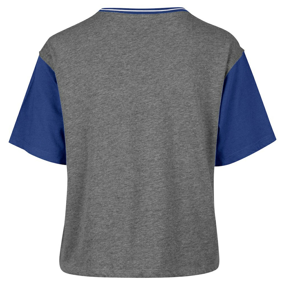 47 brand - Philadelphia 76ers '47 Women's Rise Clubhouse Ziggy Color Block T-Shirt - Gray