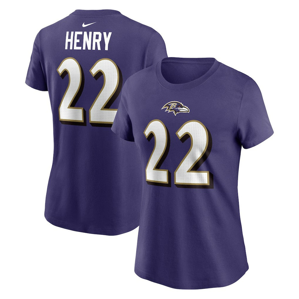Derrick Henry Baltimore Ravens Women's Player Name & Number T-Shirt Purple - Nike