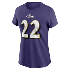 Derrick Henry Baltimore Ravens Women's Player Name & Number T-Shirt Purple - Nike