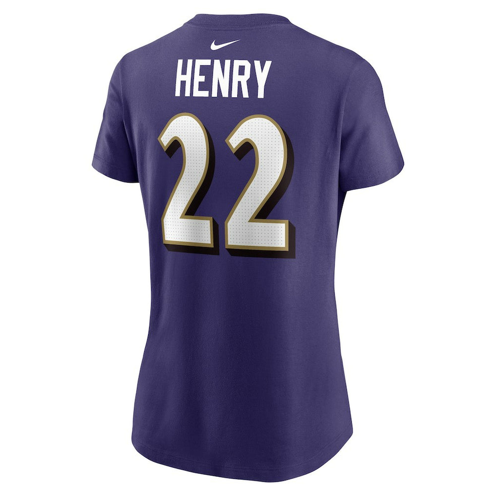 Derrick Henry Baltimore Ravens Women's Player Name & Number T-Shirt Purple - Nike
