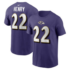 Derrick Henry Baltimore Ravens Player Name & Number T-Shirt Purple - Nike