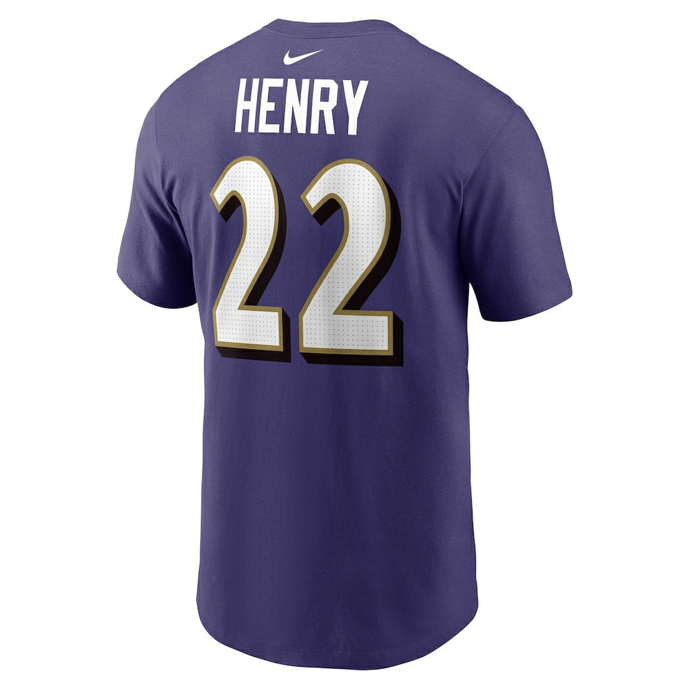 Derrick Henry Baltimore Ravens Player Name & Number T-Shirt Purple - Nike