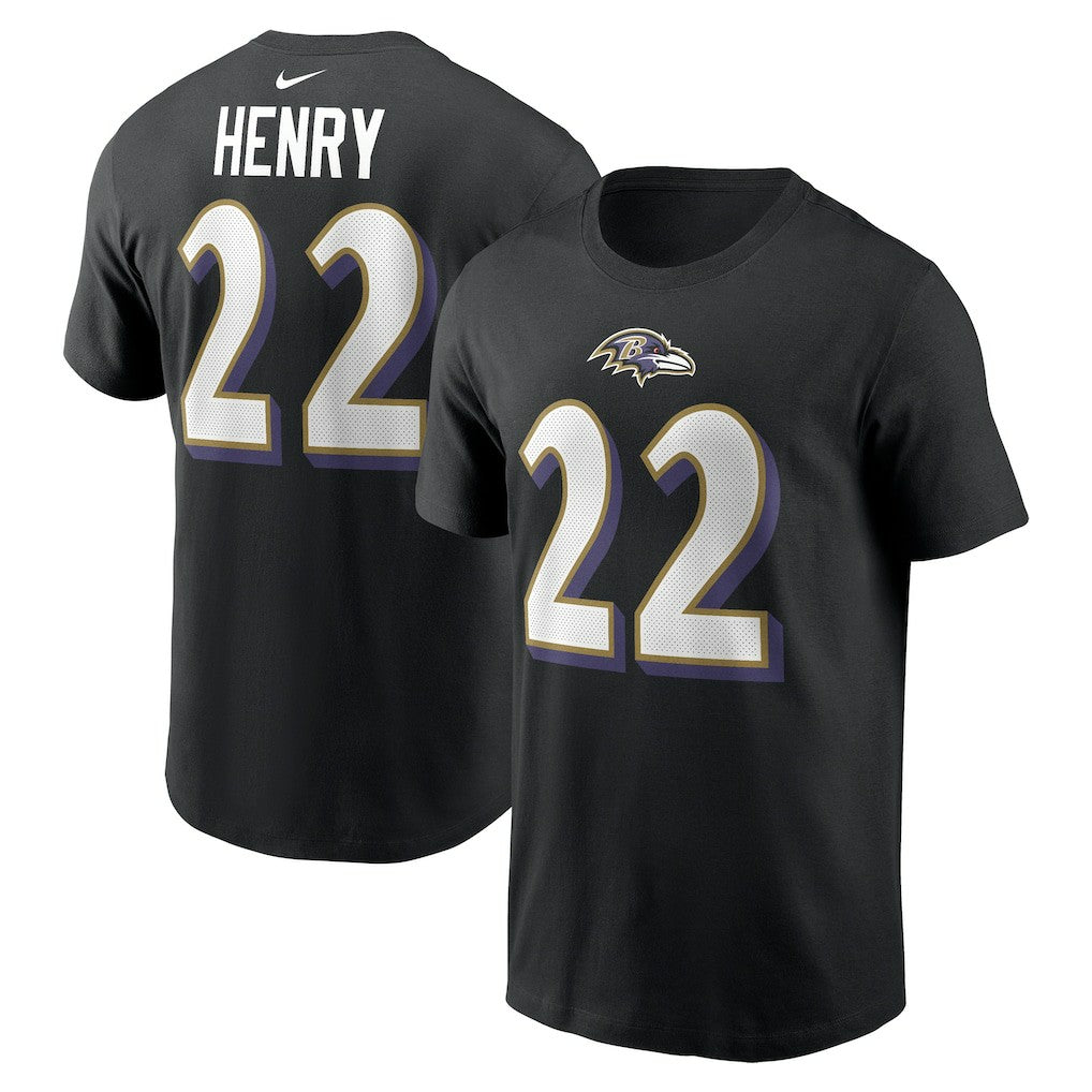 Derrick Henry Baltimore Ravens Player Name & Number T-Shirt Black - Nike