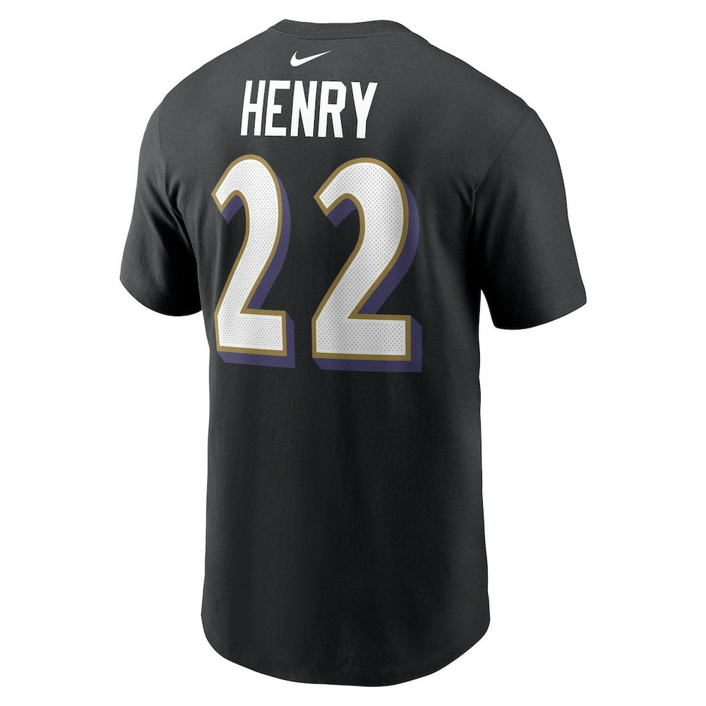 Derrick Henry Baltimore Ravens Player Name & Number T-Shirt Black - Nike