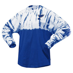 St. Louis Blues - Spirit Jersey Unisex Crystal Half Dye Long Sleeve T-Shirt Blue