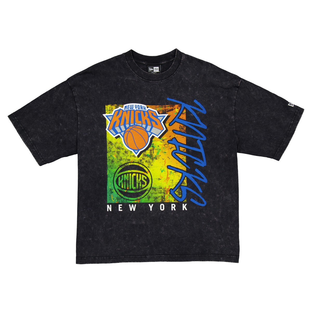 New Era - New York Knicks Sport Classics Enzyme Washed T-Shirt - Black