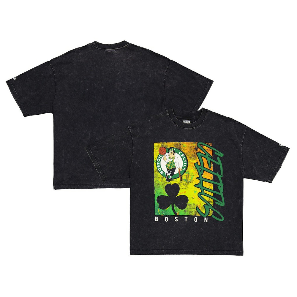 New Era - Boston Celtics Sport Classics Enzyme Washed T-Shirt - Black