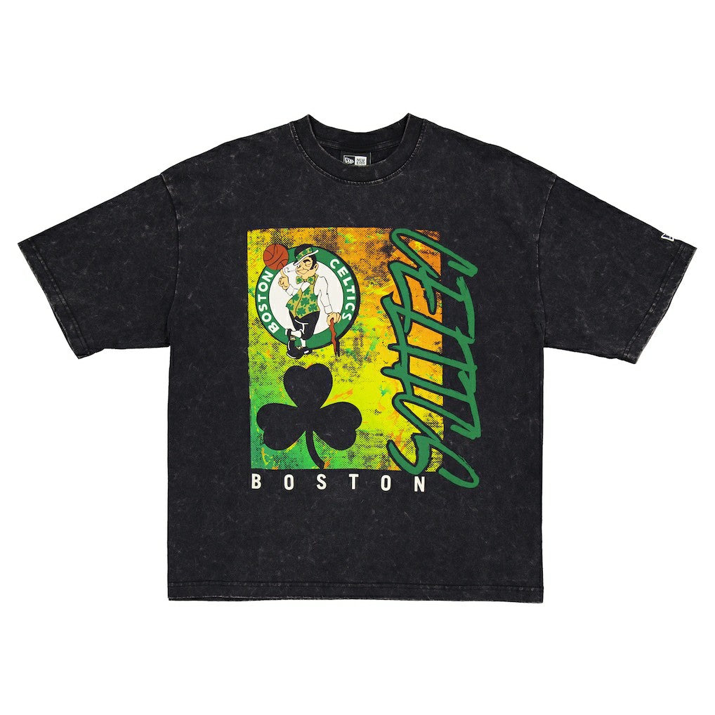 New Era - Boston Celtics Sport Classics Enzyme Washed T-Shirt - Black