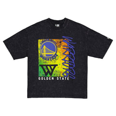 New Era - Golden State Warriors Sport Classics Enzyme Washed T-Shirt - Black
