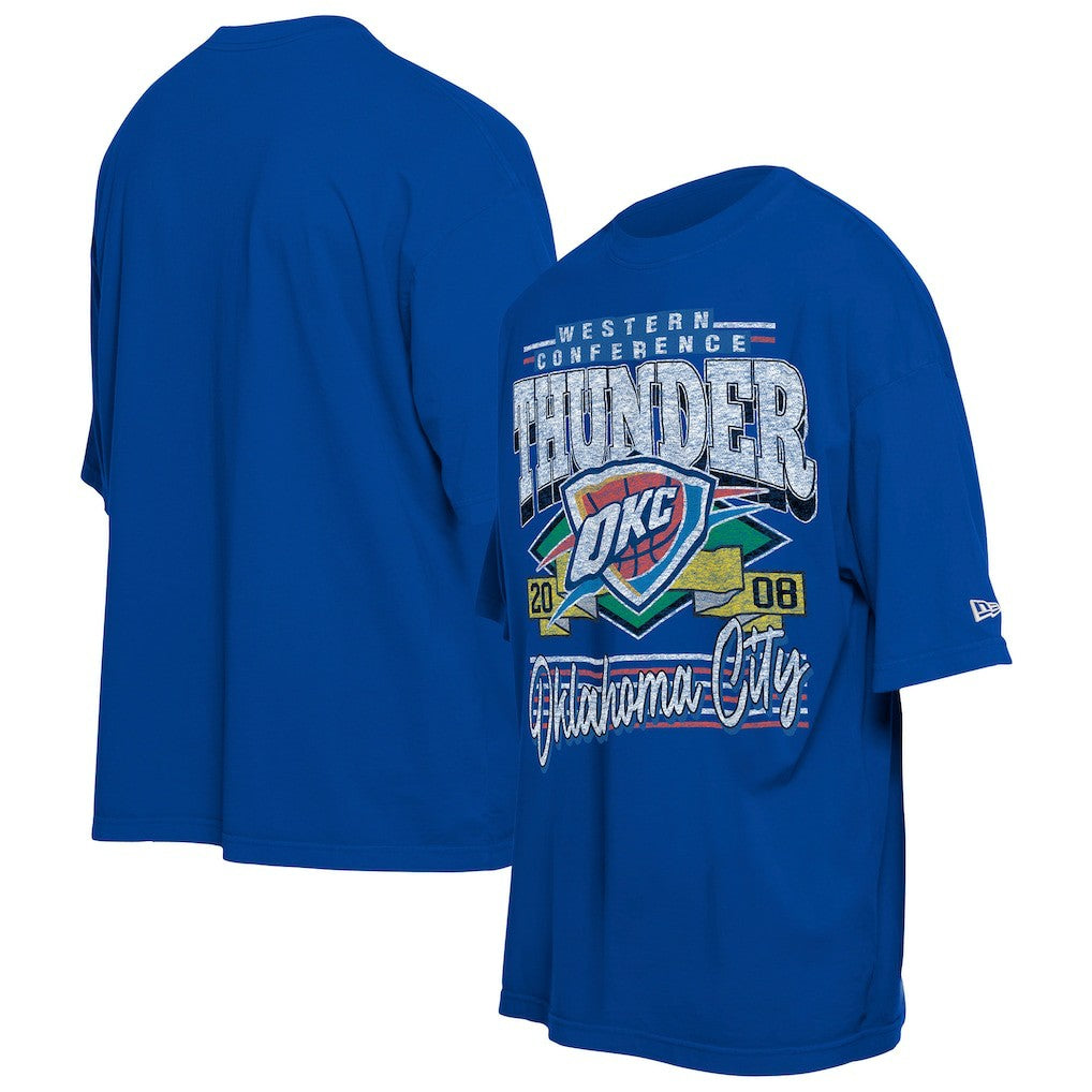 New Era - Oklahoma City Thunder Distressed Sport Classics T-Shirt - Blue