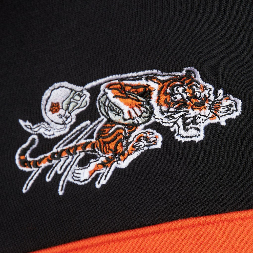 Cincinnati Bengals Vintage Logo Head Coach Fleece Pullover Hoodie Black - NFL