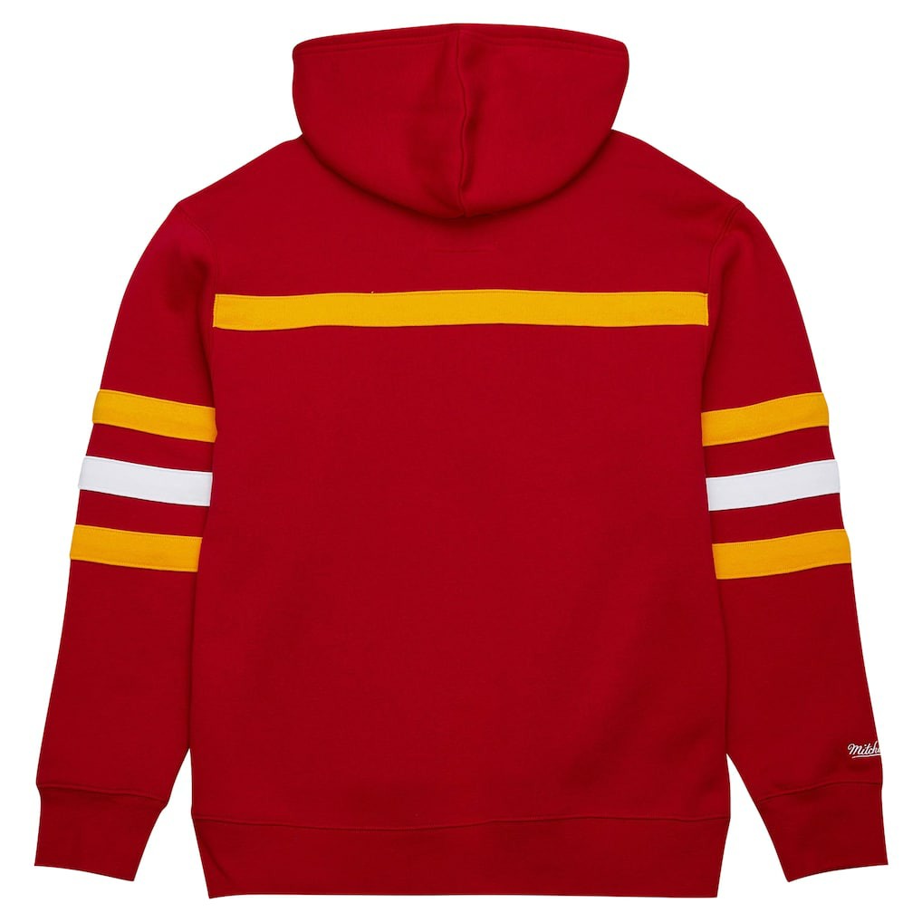 Kansas City Chiefs Vintage Logo Head Coach Fleece Pullover Hoodie Red - NFL