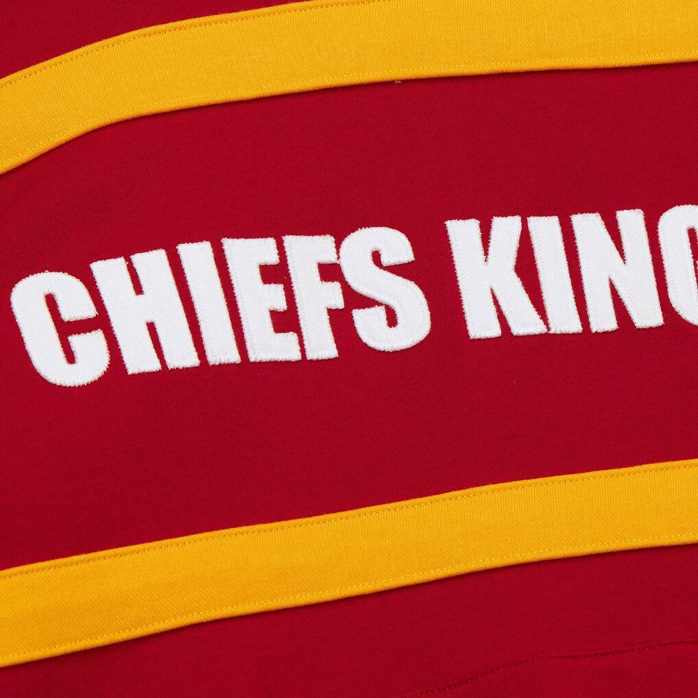 Kansas City Chiefs Vintage Logo Head Coach Fleece Pullover Hoodie Red - NFL