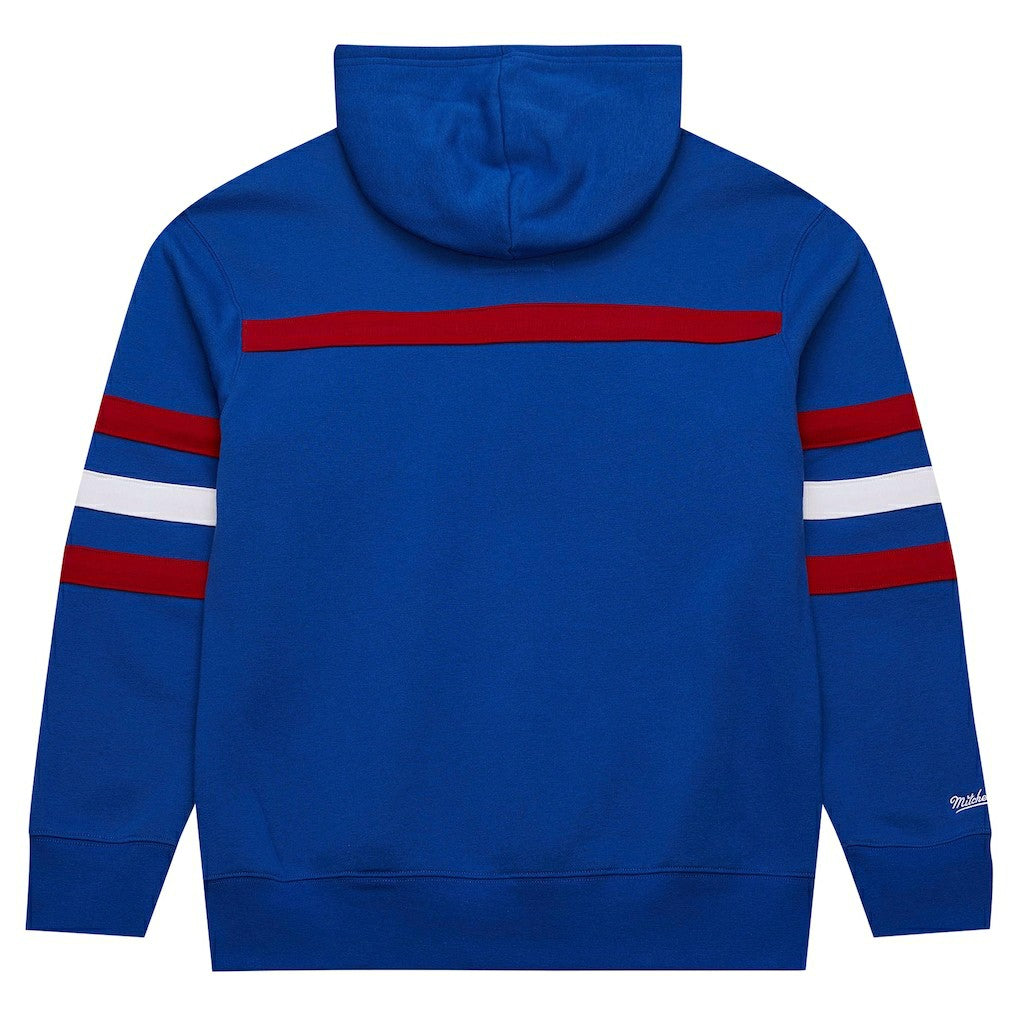 New York Giants Vintage Logo Head Coach Fleece Pullover Hoodie Royal - NFL