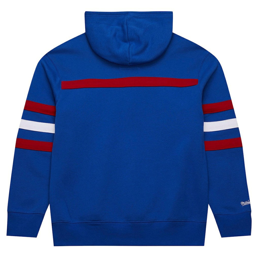 New York Giants Vintage Logo Head Coach Fleece Pullover Hoodie Royal - NFL