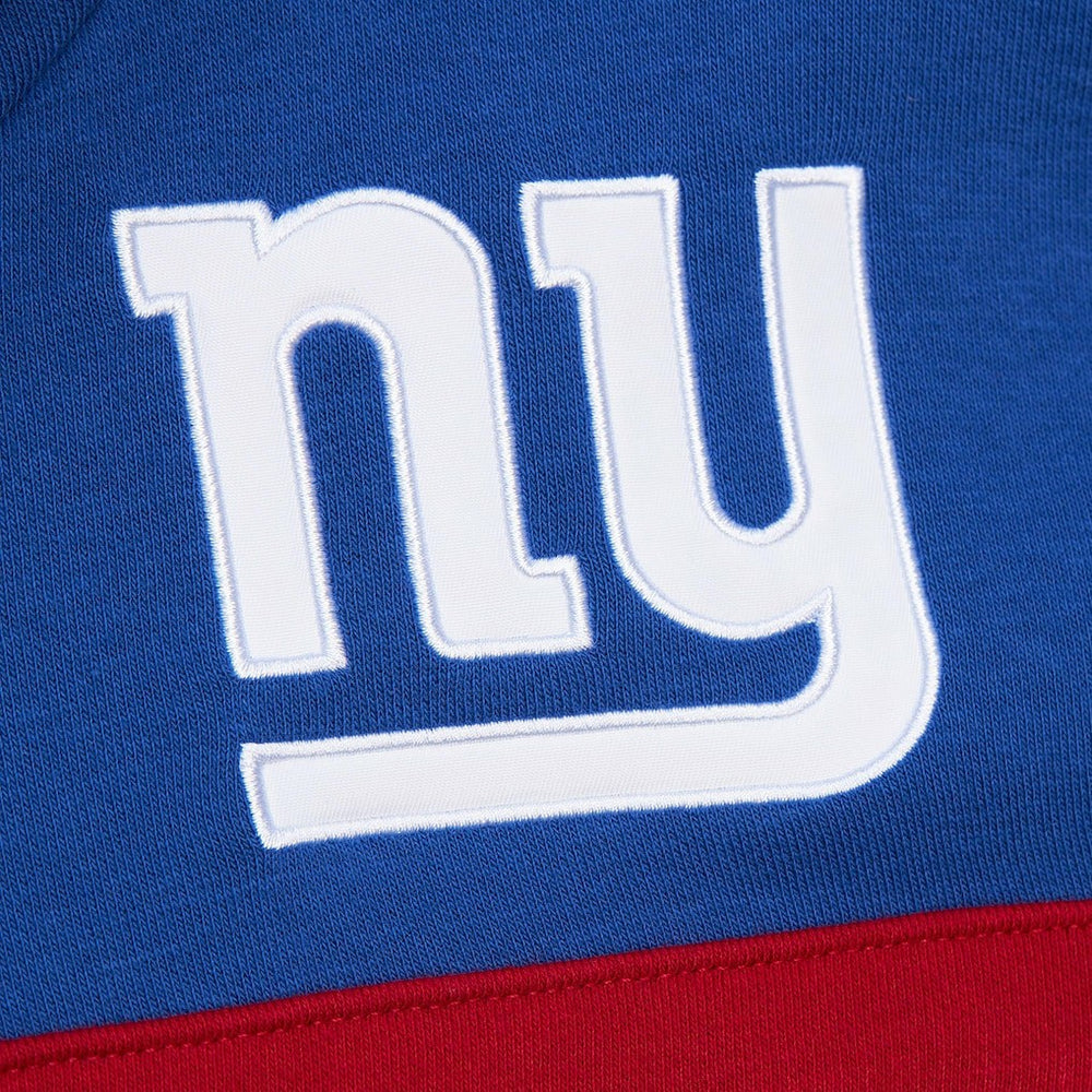 New York Giants Vintage Logo Head Coach Fleece Pullover Hoodie Royal - NFL