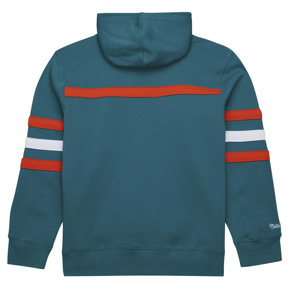 Miami Dolphins Vintage Logo Head Coach Fleece Pullover Hoodie Aqua - NFL