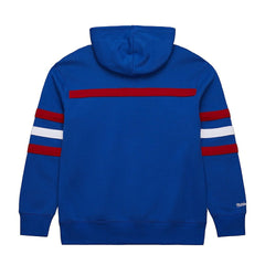 New England Patriots Vintage Logo Head Coach Fleece Pullover Hoodie Royal - NFL