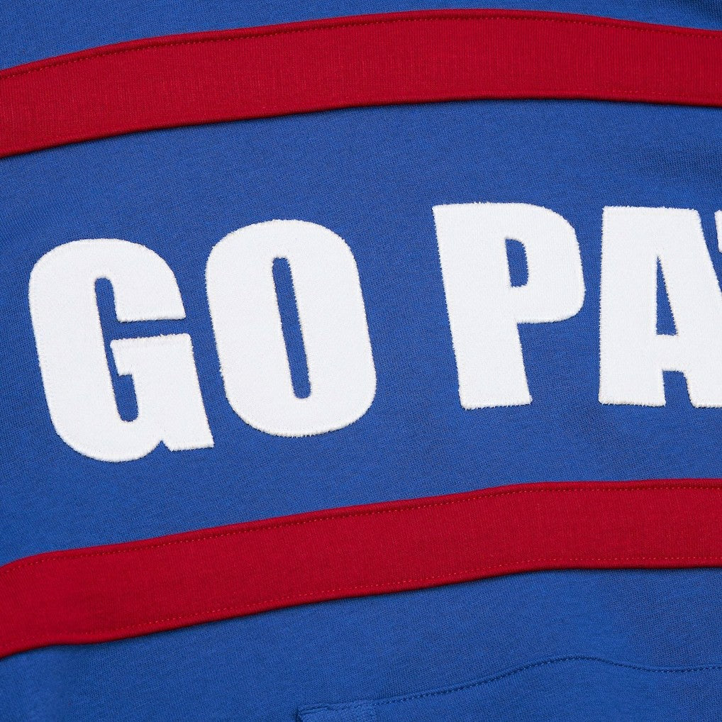 New England Patriots Vintage Logo Head Coach Fleece Pullover Hoodie Royal - NFL
