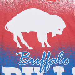Buffalo Bills Team Burst Vintage Logo T-Shirt White - Mitchell & Ness