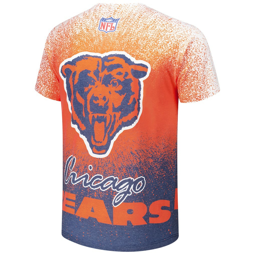 Chicago Bears Team Burst Vintage Logo T-Shirt White - Mitchell & Ness