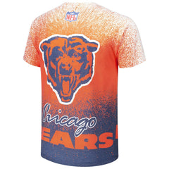 Chicago Bears Team Burst Vintage Logo T-Shirt White - Mitchell & Ness