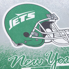 New York Jets Team Burst Vintage Logo T-Shirt White - Mitchell & Ness