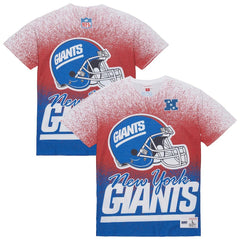 New York Giants Team Burst Vintage Logo T-Shirt White - Mitchell & Ness
