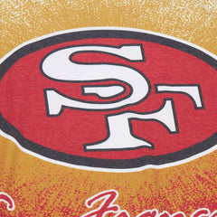San Francisco 49ers Team Burst Vintage Logo T-Shirt White - Mitchell & Ness