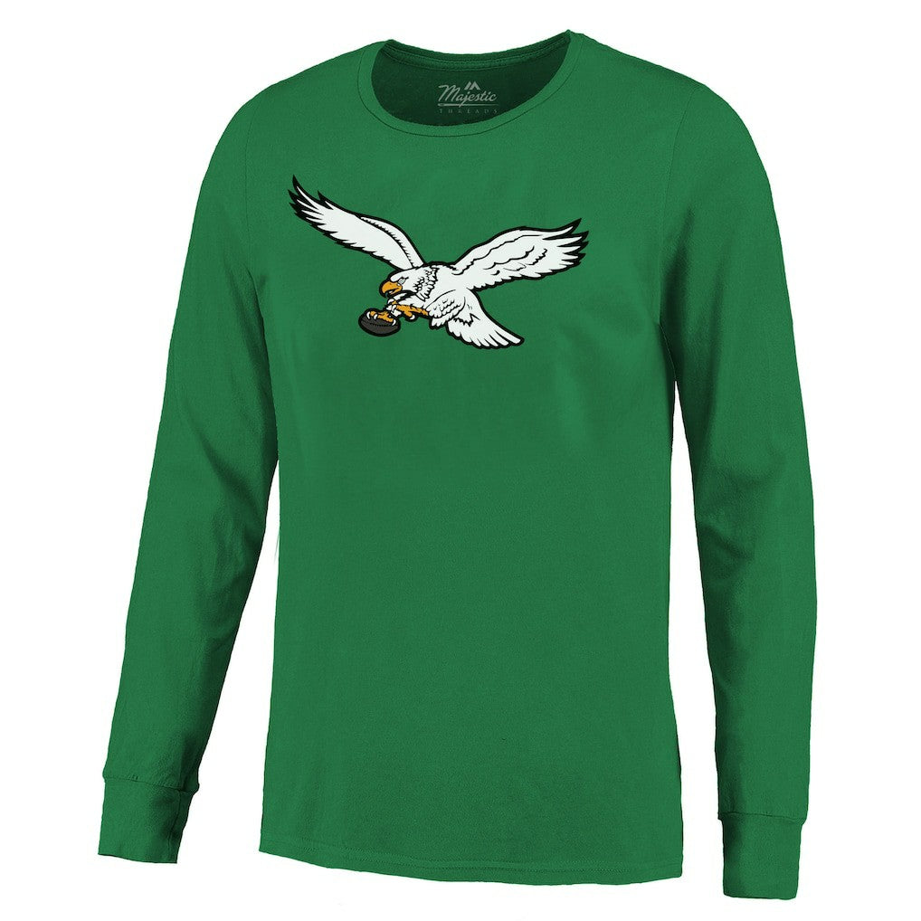 Saquon Barkley Philadelphia Eagles Majestic Threads Name & Number Long Sleeve T-Shirt Kelly Green - NFL