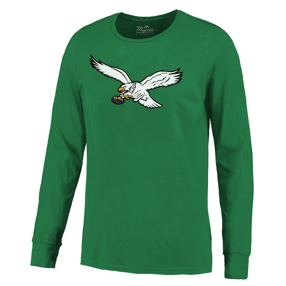 Saquon Barkley Philadelphia Eagles Majestic Threads Name & Number Long Sleeve T-Shirt Kelly Green - NFL