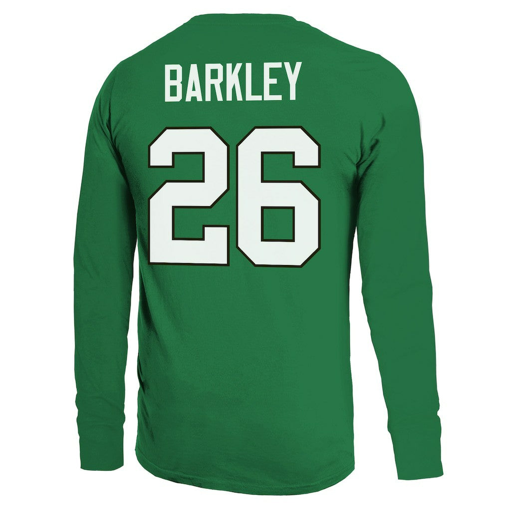 Saquon Barkley Philadelphia Eagles Majestic Threads Name & Number Long Sleeve T-Shirt Kelly Green - NFL