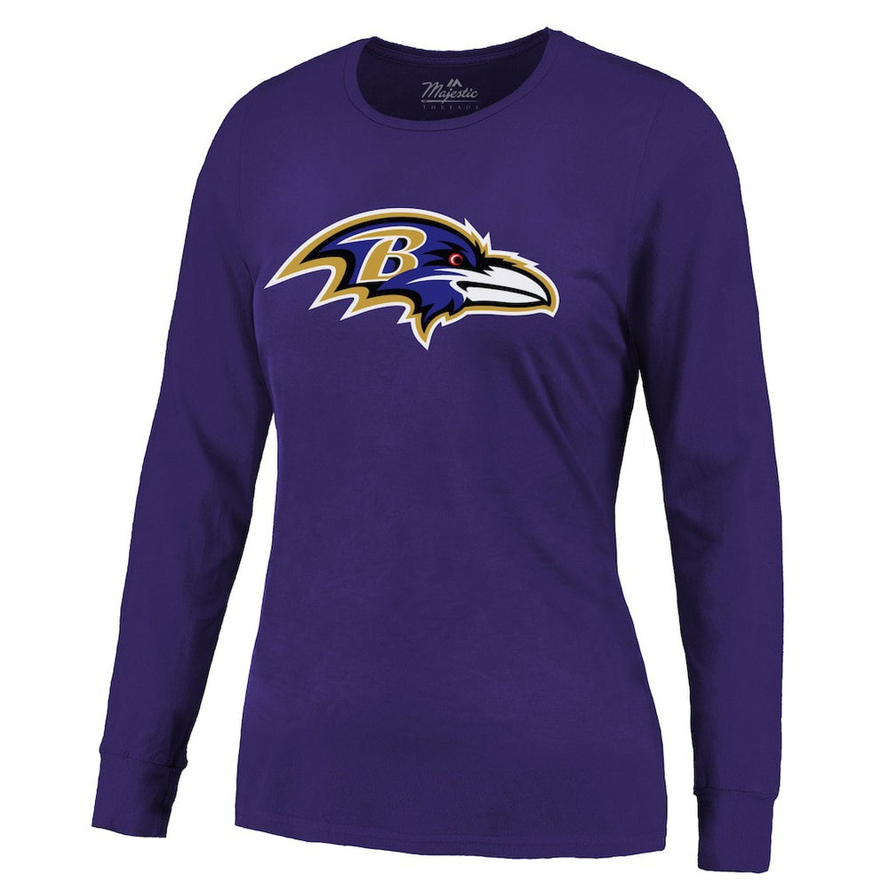 Derrick Henry Baltimore Ravens Majestic Threads Women's Name & Number Long Sleeve T-Shirt Purple - NFL