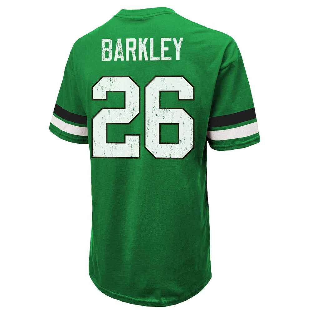 Saquon Barkley Philadelphia Eagles Majestic Threads Name & Number Oversized T-Shirt Kelly Green - NFL