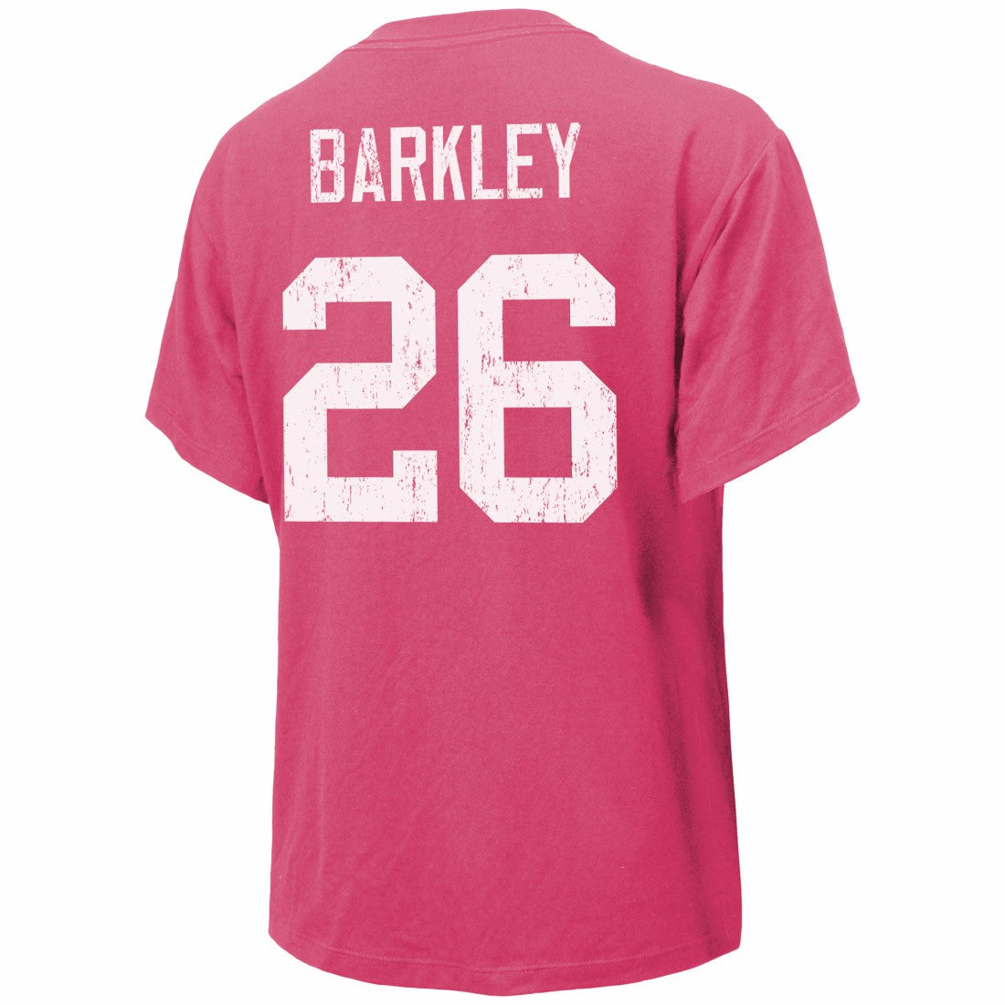 Saquon Barkley Philadelphia Eagles Majestic Threads Women's Name & Number T-Shirt Pink - NFL