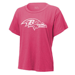 Derrick Henry Baltimore Ravens Majestic Threads Women's Name & Number T-Shirt Pink - NFL