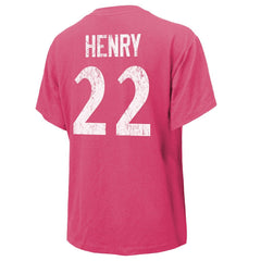 Derrick Henry Baltimore Ravens Majestic Threads Women's Name & Number T-Shirt Pink - NFL