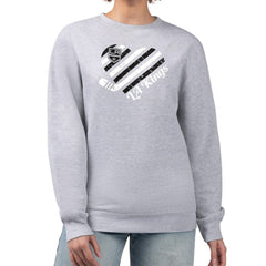 Los Angeles Kings - G-III 4Her by Carl Banks Women's Heart Graphic Pullover Sweatshirt Heather Gray